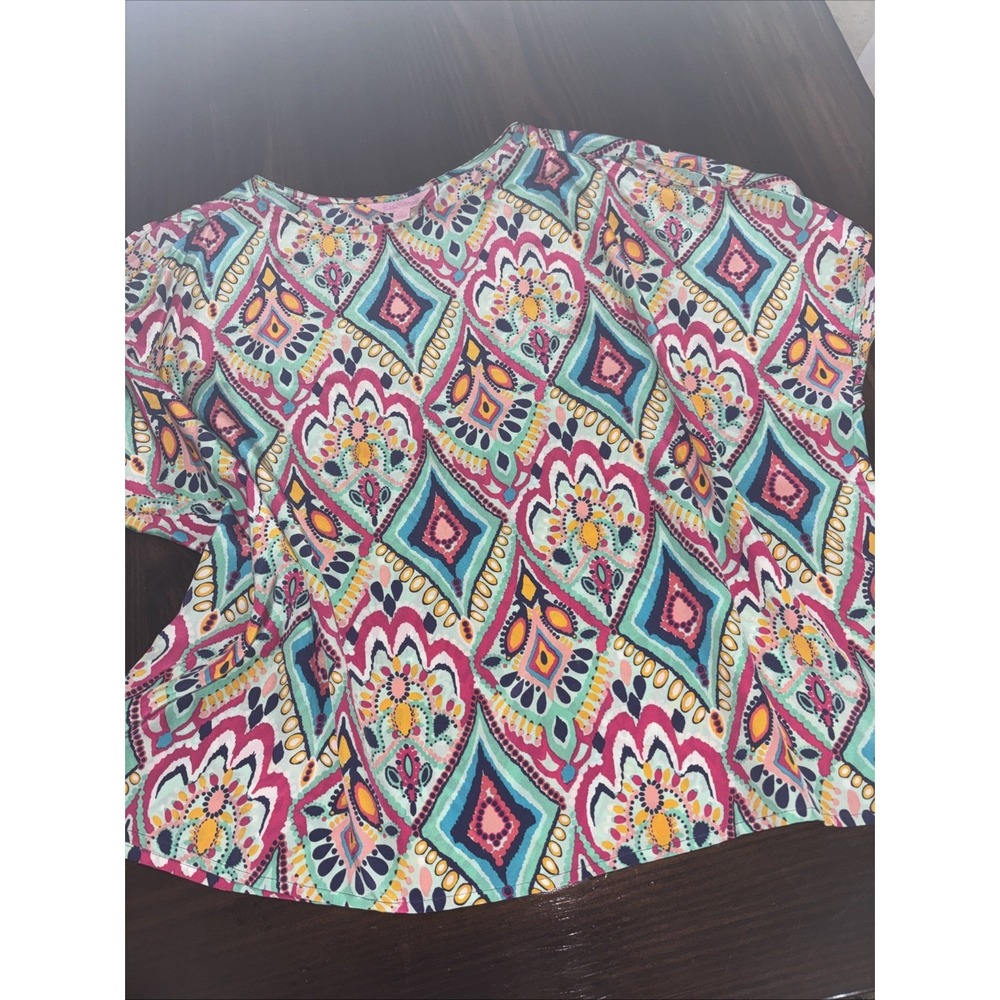 Lilly Pulitzer Crown Jewels 100% Silk Top Open Shoulder Resort Travel Vacation